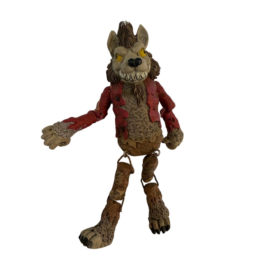 Vintage 2004 WMG Werewolf Jointed Shelf Sitter Figurine Halloween Horror Decor